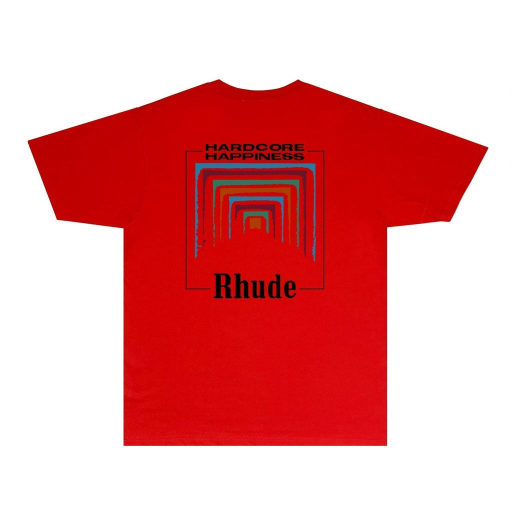 Rhude T-shirts Printed Trendy Pure Cotton