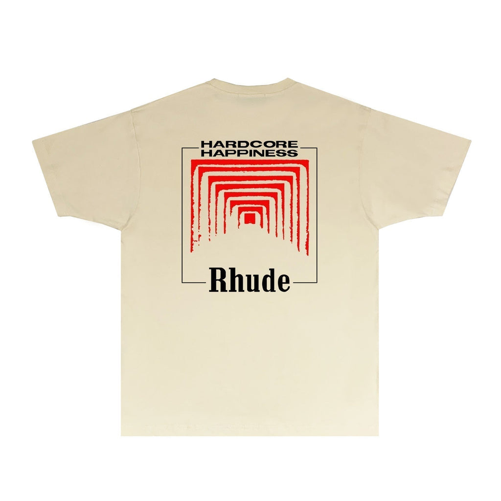 Rhude T-shirts Printed Trendy Pure Cotton