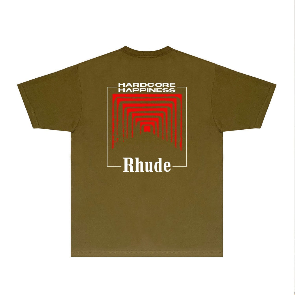 Rhude T-shirts Printed Trendy Pure Cotton